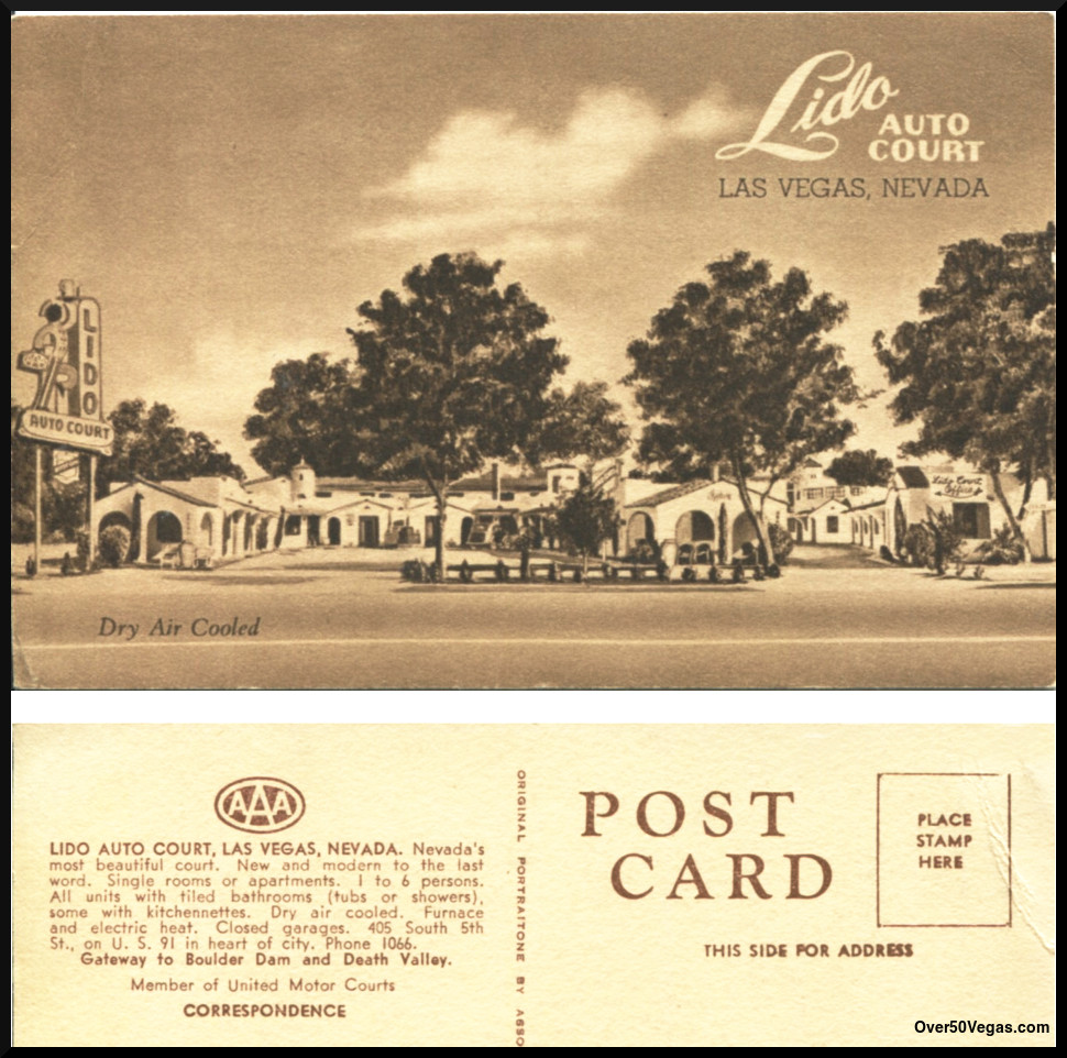Postcard from the Lido Auto Court.